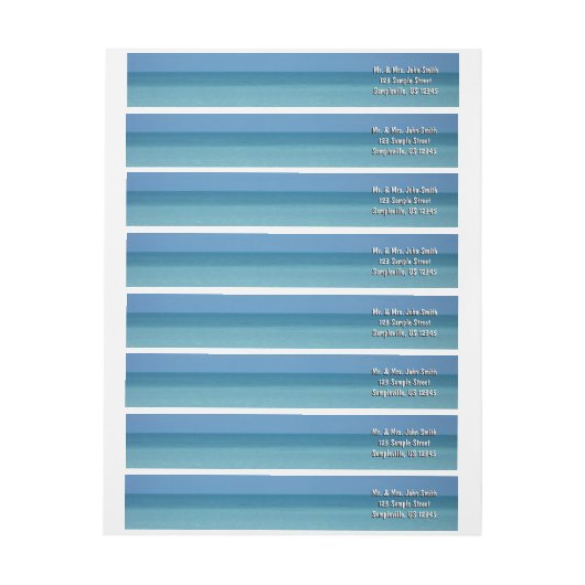 Caraïben Horizon Tropical Turquoise Blue (Vel)