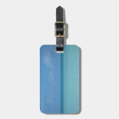 Caraïben Horizon Tropical Turquoise Blue Bagagelabel (Voorkant verticaal)
