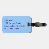 Caraïben Horizon Tropical Turquoise Blue Bagagelabel (Achterkant horizontaal)