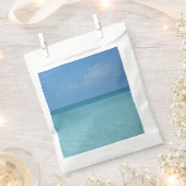 Caraïben Horizon Tropical Turquoise Blue Bedankzakje (Geknipt)