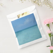 Caraïben Horizon Tropical Turquoise Blue Bedankzakje (Gezegeld)