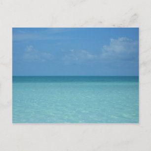 Caraïben Horizon Tropical Turquoise Blue Briefkaart