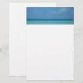 Caraïben Horizon Tropical Turquoise Blue Briefpapier (Voorkant / Achterkant)