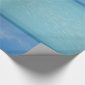Caraïben Horizon Tropical Turquoise Blue Cadeaupapier (Hoek)