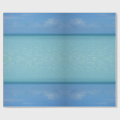 Caraïben Horizon Tropical Turquoise Blue Cadeaupapier (Vlak)