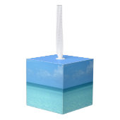 Caraïben Horizon Tropical Turquoise Blue Decoratie (Achter hoekig)