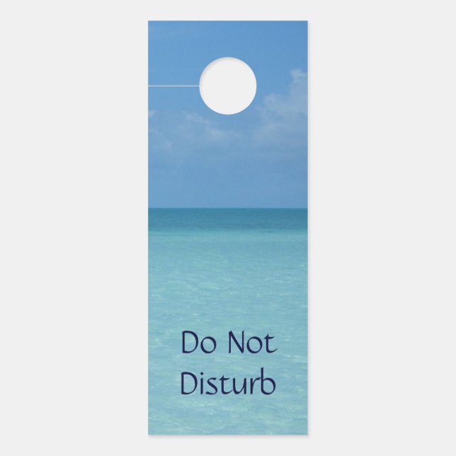 Caraïben Horizon Tropical Turquoise Blue Deurhanger (Voorkant)