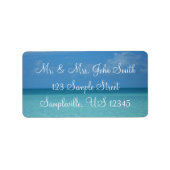 Caraïben Horizon Tropical Turquoise Blue Etiket (Voorkant)