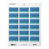 Caraïben Horizon Tropical Turquoise Blue Etiket (Full Sheet)