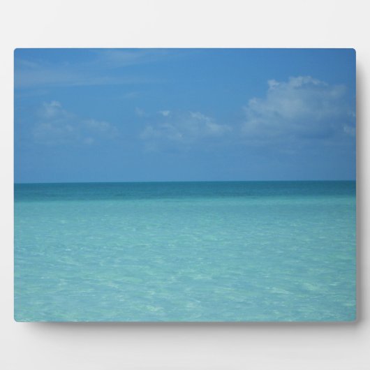 Caraïben Horizon Tropical Turquoise Blue Fotoplaat (Voorkant)