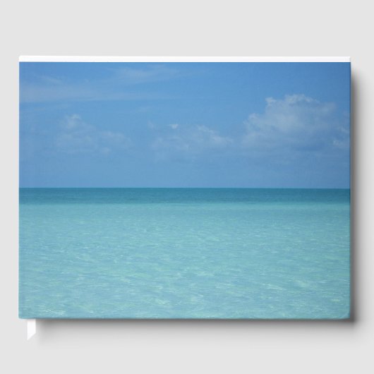 Caraïben Horizon Tropical Turquoise Blue Gastenboek (Voorkant)