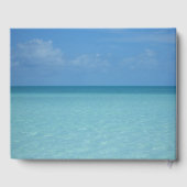 Caraïben Horizon Tropical Turquoise Blue Gastenboek (Achterkant)