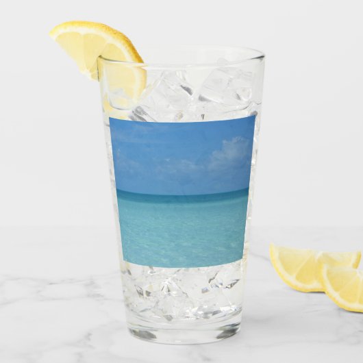 Caraïben Horizon Tropical Turquoise Blue Glas (Voorkant ijs)