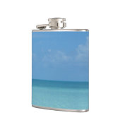 Caraïben Horizon Tropical Turquoise Blue Heupfles (Links)