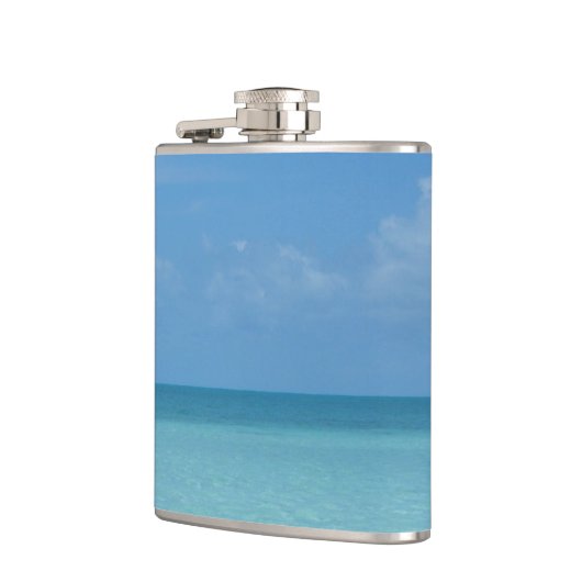 Caraïben Horizon Tropical Turquoise Blue Heupfles (Links)