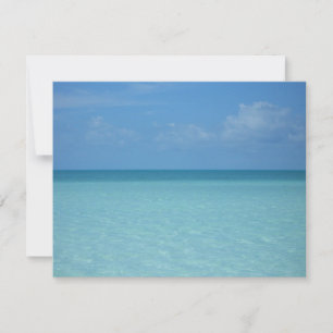 Caraïben Horizon Tropical Turquoise Blue Kaart