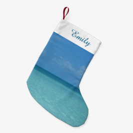 Caraïben Horizon Tropical Turquoise Blue Kleine Kerstsok