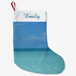 Caraïben Horizon Tropical Turquoise Blue Kleine Kerstsok