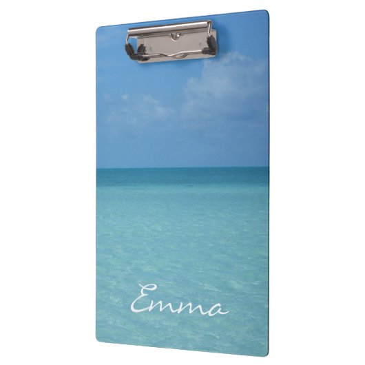Caraïben Horizon Tropical Turquoise Blue Klembord (Links)