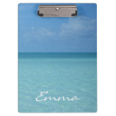 Caraïben Horizon Tropical Turquoise Blue Klembord (Voorkant)