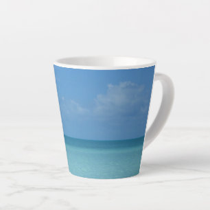 Caraïben Horizon Tropical Turquoise Blue Latte Mok