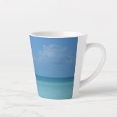 Caraïben Horizon Tropical Turquoise Blue Latte Mok (Rechts)