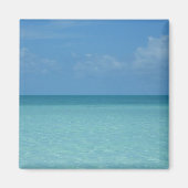 Caraïben Horizon Tropical Turquoise Blue Magneet (Voorkant)