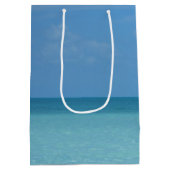 Caraïben Horizon Tropical Turquoise Blue Medium Cadeauzakje (Achterkant)