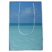 Caraïben Horizon Tropical Turquoise Blue Medium Cadeauzakje (Achterkant)