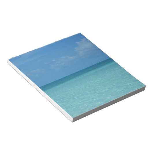 Caraïben Horizon Tropical Turquoise Blue Notitieblok (Schuin)