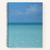 Caraïben Horizon Tropical Turquoise Blue Notitieboek (Voorkant)