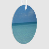 Caraïben Horizon Tropical Turquoise Blue Ornament (voorkant)