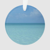 Caraïben Horizon Tropical Turquoise Blue Ornament (voorkant)