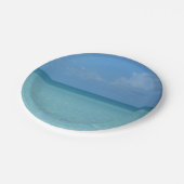 Caraïben Horizon Tropical Turquoise Blue Papieren Bordje (Gekanteld)