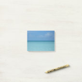 Caraïben Horizon Tropical Turquoise Blue Post-it® Notes (Op bureau)