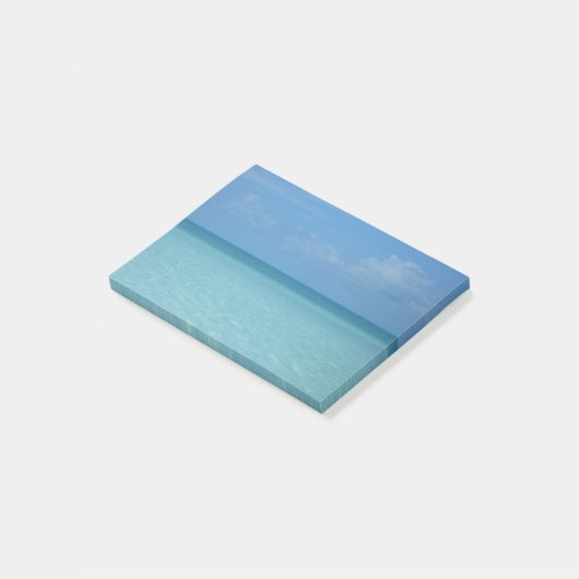 Caraïben Horizon Tropical Turquoise Blue Post-it® Notes (Schuin)