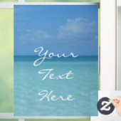 Caraïben Horizon Tropical Turquoise Blue Raamsticker (Huis)