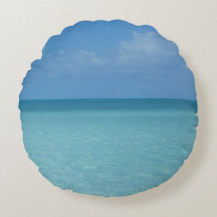Caraïben Horizon Tropical Turquoise Blue Rond Kussen
