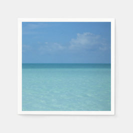 Caraïben Horizon Tropical Turquoise Blue Servetten