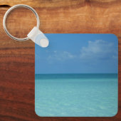 Caraïben Horizon Tropical Turquoise Blue Sleutelhanger (Voorkant)