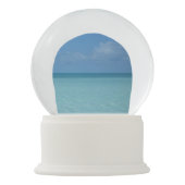Caraïben Horizon Tropical Turquoise Blue Sneeuwbol (Achterkant)