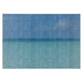 Caraïben Horizon Tropical Turquoise Blue Snijplank (Voorkant)