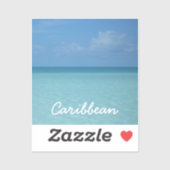 Caraïben Horizon Tropical Turquoise Blue Sticker (Vel)