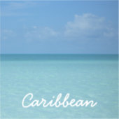 Caraïben Horizon Tropical Turquoise Blue Sticker (Voorkant)