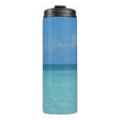 Caraïben Horizon Tropical Turquoise Blue Thermosbeker (Voorkant)