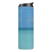 Caraïben Horizon Tropical Turquoise Blue Thermosbeker (Gedraaid links)