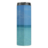 Caraïben Horizon Tropical Turquoise Blue Thermosbeker (Achterkant)