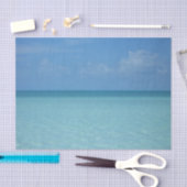 Caraïben Horizon Tropical Turquoise Blue Tissuepapier (Craft)