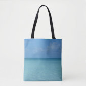 Caraïben Horizon Tropical Turquoise Blue Tote Bag (Voorkant)
