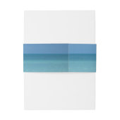 Caraïben Horizon Tropical Turquoise Blue Uitnodigingen Wikkel (Achterkant Voorbeeld)